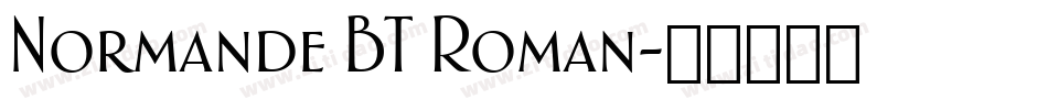 Normande BT Roman字体转换